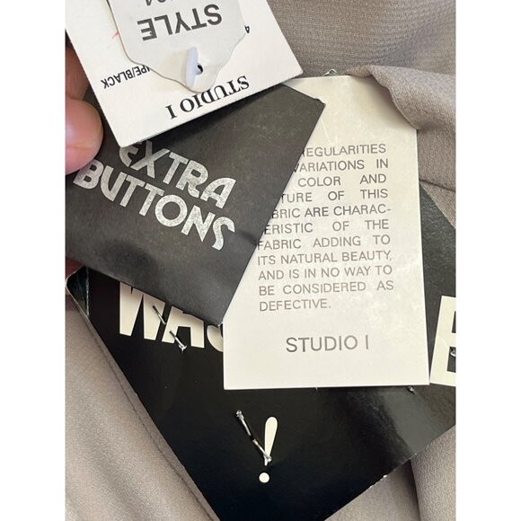 Studio I /  I Plus 2 Piece Set 18W Beige / Black Short Sleeve Jacket Zebra Dress - Picture 12 of 14